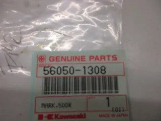 A1731 Kawasaki GPX 500 R Aufkleber Verkleidung Emblem 56050-1308 Dekor Original - Bild 3