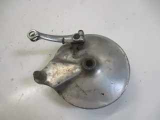 1. Kawasaki EN 500 EN500A Bremstrommel Bremsankerplatte hinten Bremsbelag 180 mm - Bild 2