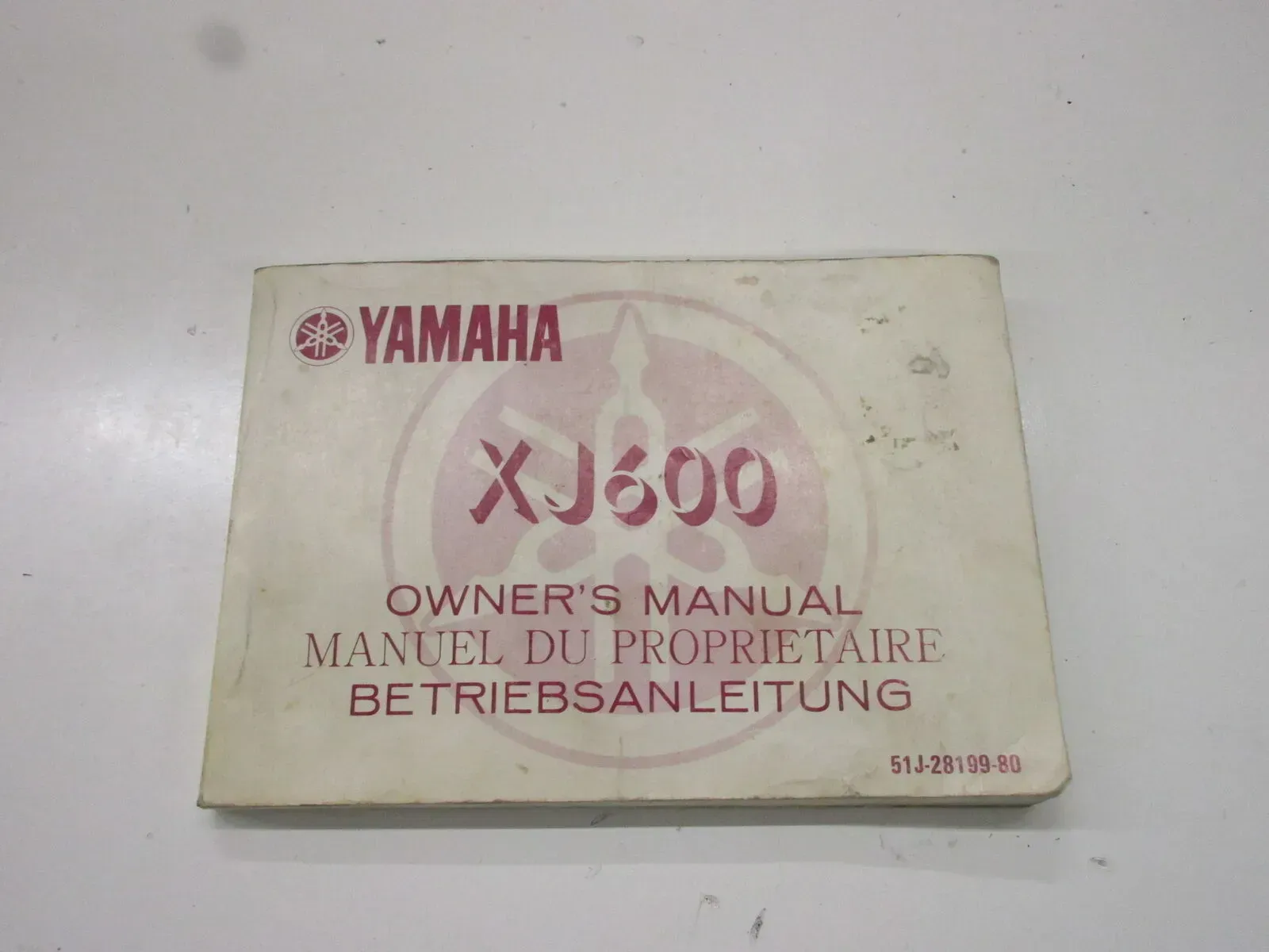Betriebsanleitung Fahrerhandbuch 51J-28199-80 Owner´s Manual Yamaha XJ 600 - Bild 1