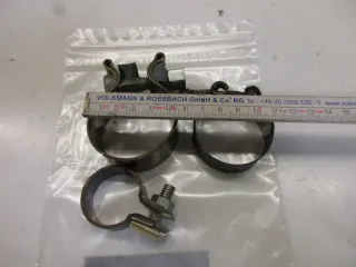 Auspuffschelle Endtopf L958. Harley Davidson Dyna Rohrschelle Flansch Krümmer - Bild 4