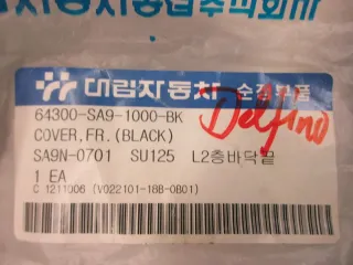 Q765. Daelim Delfino 125 Verkleidung vorne Frontmaske Kaskade 64300-SA9-1000-BK - Bild 5