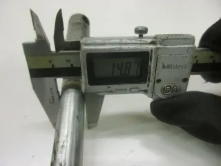 1. Kawasaki EL 250 B EL 252 Steckachse vorne Achse 15 mm Vorderrad Felge axle - Bild 3