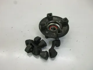 1. Kawasaki ER-6F ABS EX650A Kettenradträger mit Ruckdämpfer Antriebsgummi Felge - Bild 1