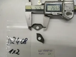 D2408 Yamaha XV 1000 Platte ET 42X-13587-00 Halter Führung Deckel - Bild 1