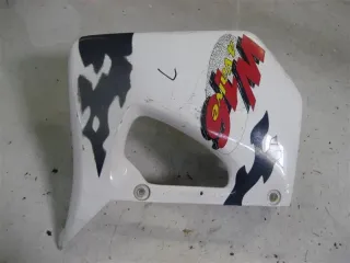 1. CAGIVA 600 W16 2G VERKLEIDUNG SEITE VORNE LINKS KÜHLER TANK WEIß/BLAU - Bild 2