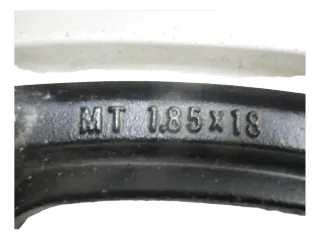 Yamaha RD 250_350 Typ 352 Felge vorne 1,85x18 F-08 Vorderrad - Bild 5