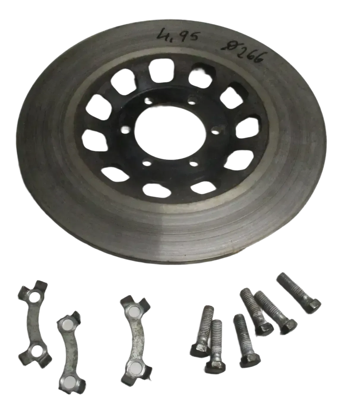 Yamaha RD 250_350 Typ 352 Bremsscheibe vorne Schrauben 4,95x266 mm - Bild 1
