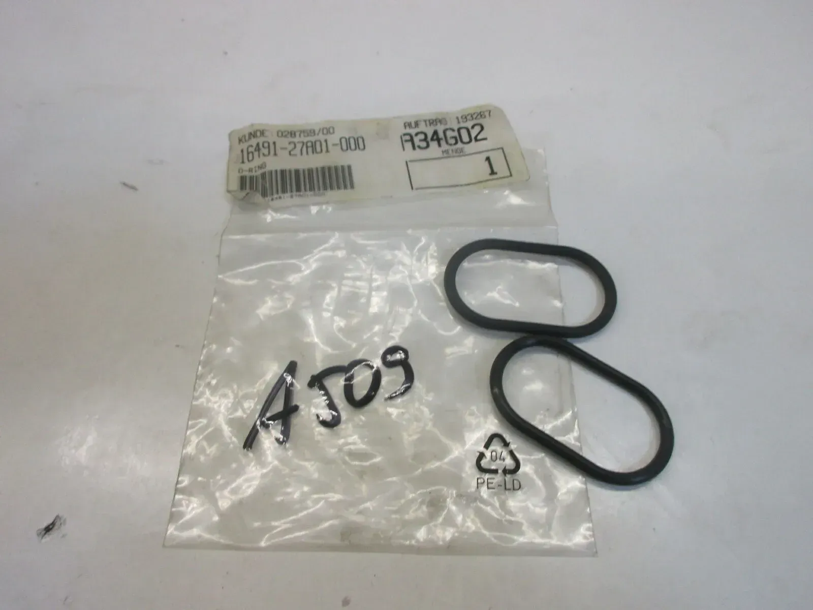 A509. Suzuki GSX 600_750 F Dichtung Ölpumpe Motor Öldichtung 16491-27A01 - Bild 1