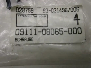 A127. Suzuki DR 125 SP 200 Schraube für Felge hinten Bremse 09111-08065 - Bild 3
