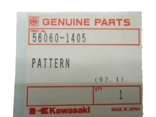 A1809 Kawasaki KLE 500 Dekorstreifen 56060-1405 Emblem vorne links - Bild 2