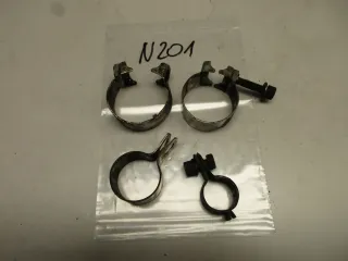 N201 BMW R 80_100 RT Auspuffschellen Krümmer Halter Kleinteile Flansche - Bild 1