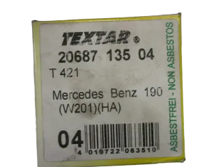 F116 Mercedes Benz 190 Bremsbelag hinten 2068713504 Bremse Bremsklotz - Bild 4