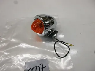 T507. Harley Davidson Mini Bullet Blinker vorne Universal e11 WBK 21800502 - Bild 1