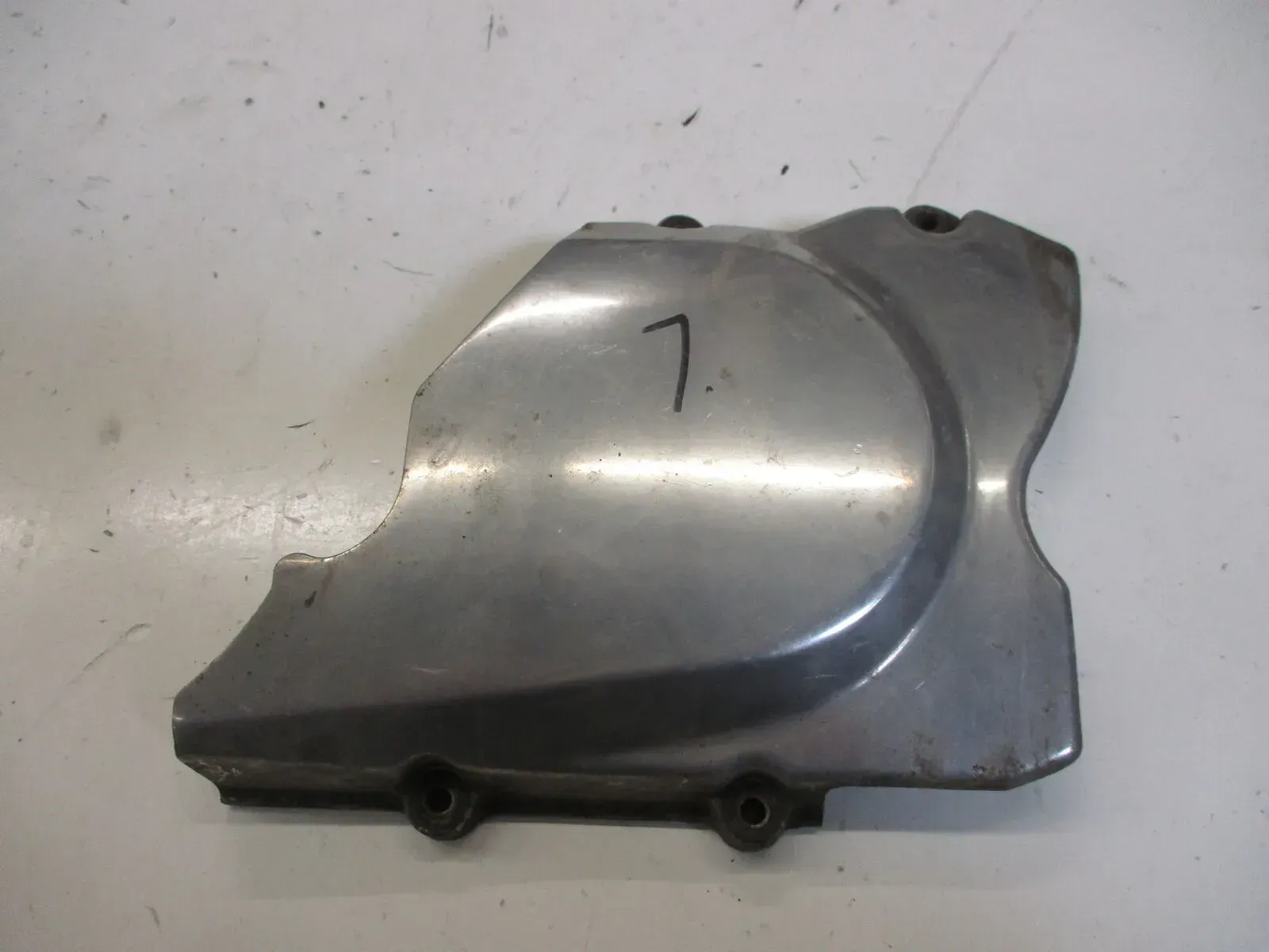 1. Kawasaki EN 500 EN500A Ritzelabdeckung (1) Motordeckel links Kettenschutz cov - Bild 1