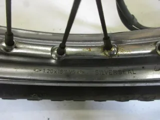 H8. Puch Mofa Felge vorne Vorderrad 1,20 x 16 Zoll Silverseal Speichenfelge Bremstrommel Tachoschnecke - Bild 7