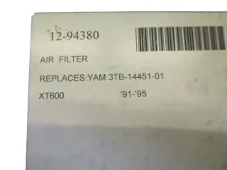 A1940 Yamaha XT 600 E Luftfilter Einsatz 3TB-14451-01 air cleaner - Bild 2