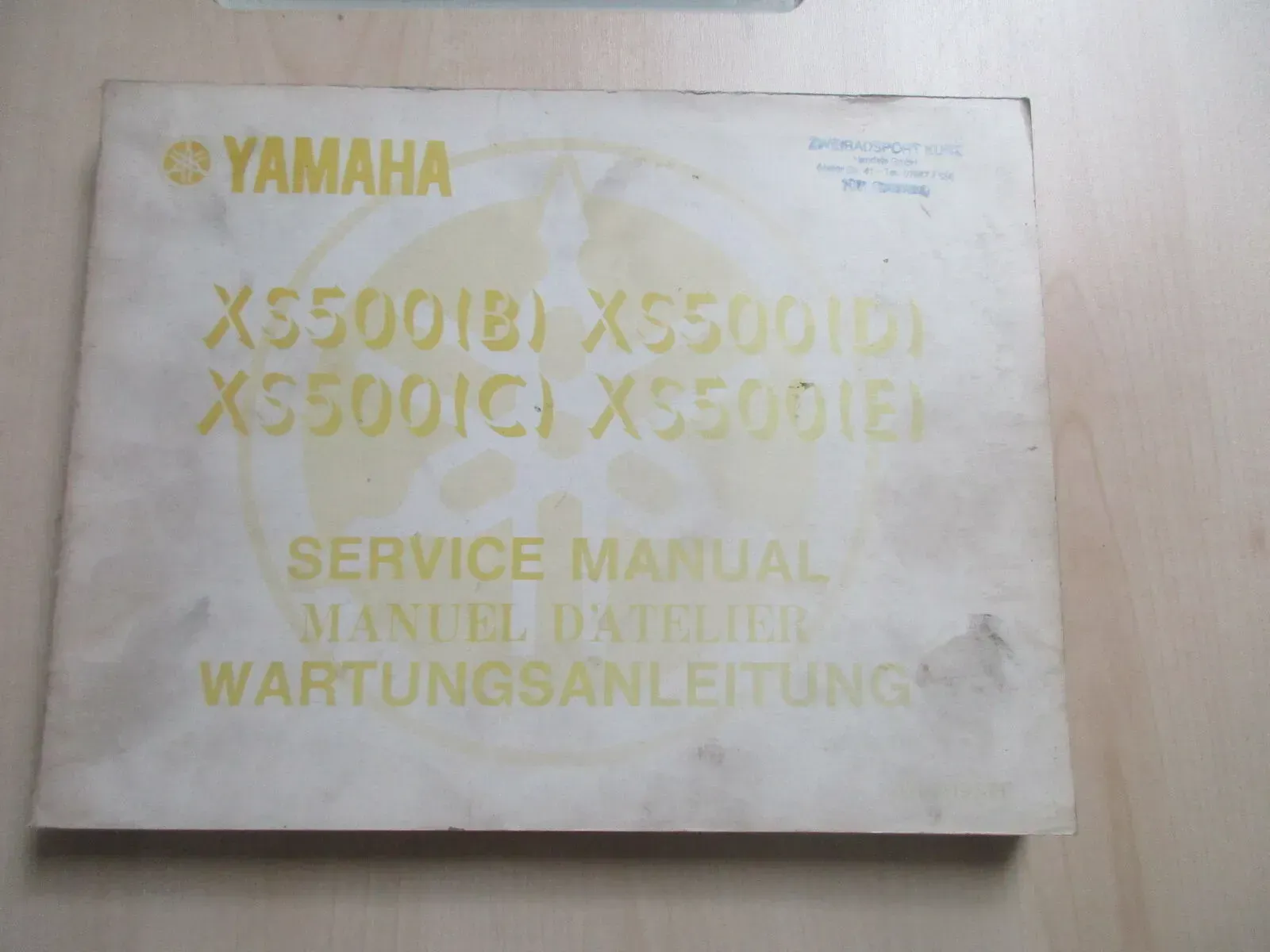 Yamaha XS 500 (B) XS 500 Handbuch Wartungsanleitung Fahrerhandbuch 371-28197-81 - Bild 1