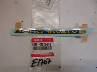 E1707. Suzuki GSX 600 F Aufkleber Dekor 68681-08F20-K5N Verkleidung Emblem Logo - Bild 2