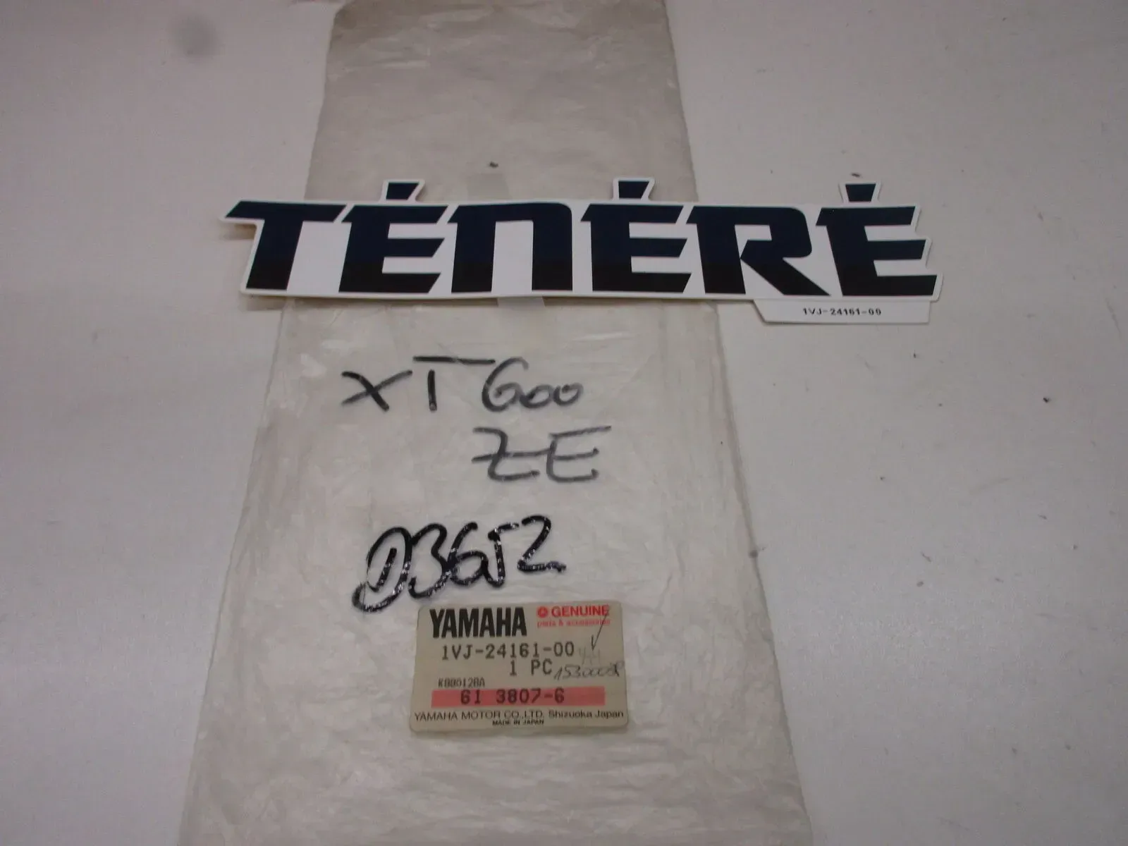 Aufkleber 1VJ-24161-00 D3652. Yamaha XT 600 Z Emblem Tank Logo Verkleidung Dekor - Bild 1