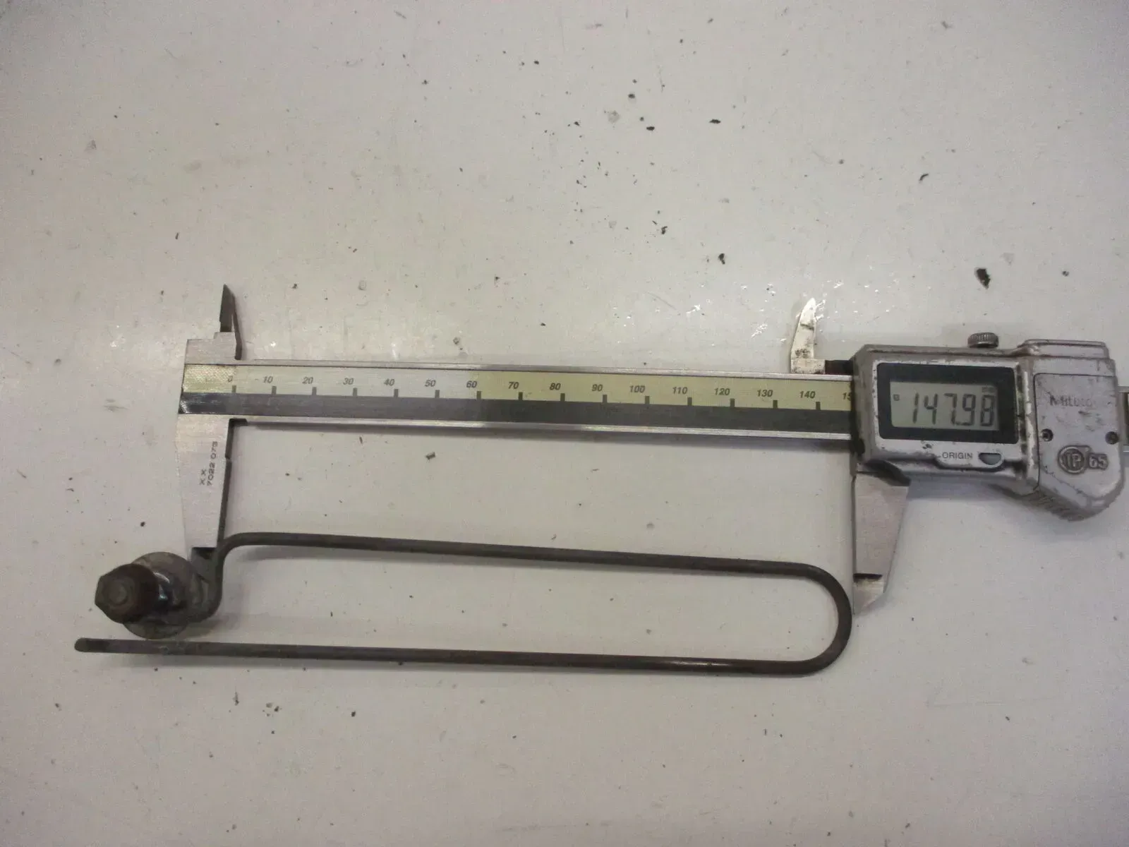 Bremsleitungsführung Gabel 2. SUZUKI DR 800 S BIG SR43B Führung Halter Öse Streb - Bild 1