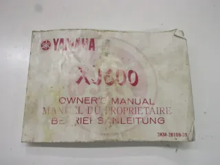 Betriebsanleitung Fahrerhandbuch 3KM-28199-00 Owner´s Manual Yamaha XJ 600 - Bild 1