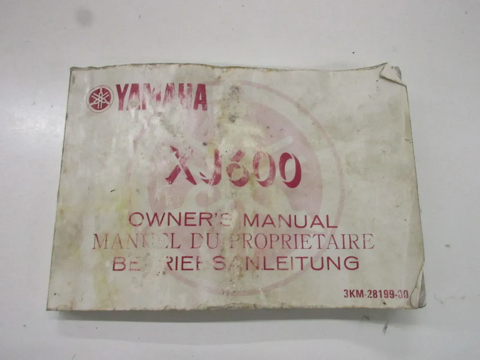 Betriebsanleitung Fahrerhandbuch 3KM-28199-00 Owner´s Manual Yamaha XJ 600 - Bild 1