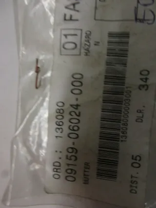 E2114 Suzuki GS 1100 G Mutter Nut 09159-06024 Rahmen Verkleidung Motor Schraube - Bild 5