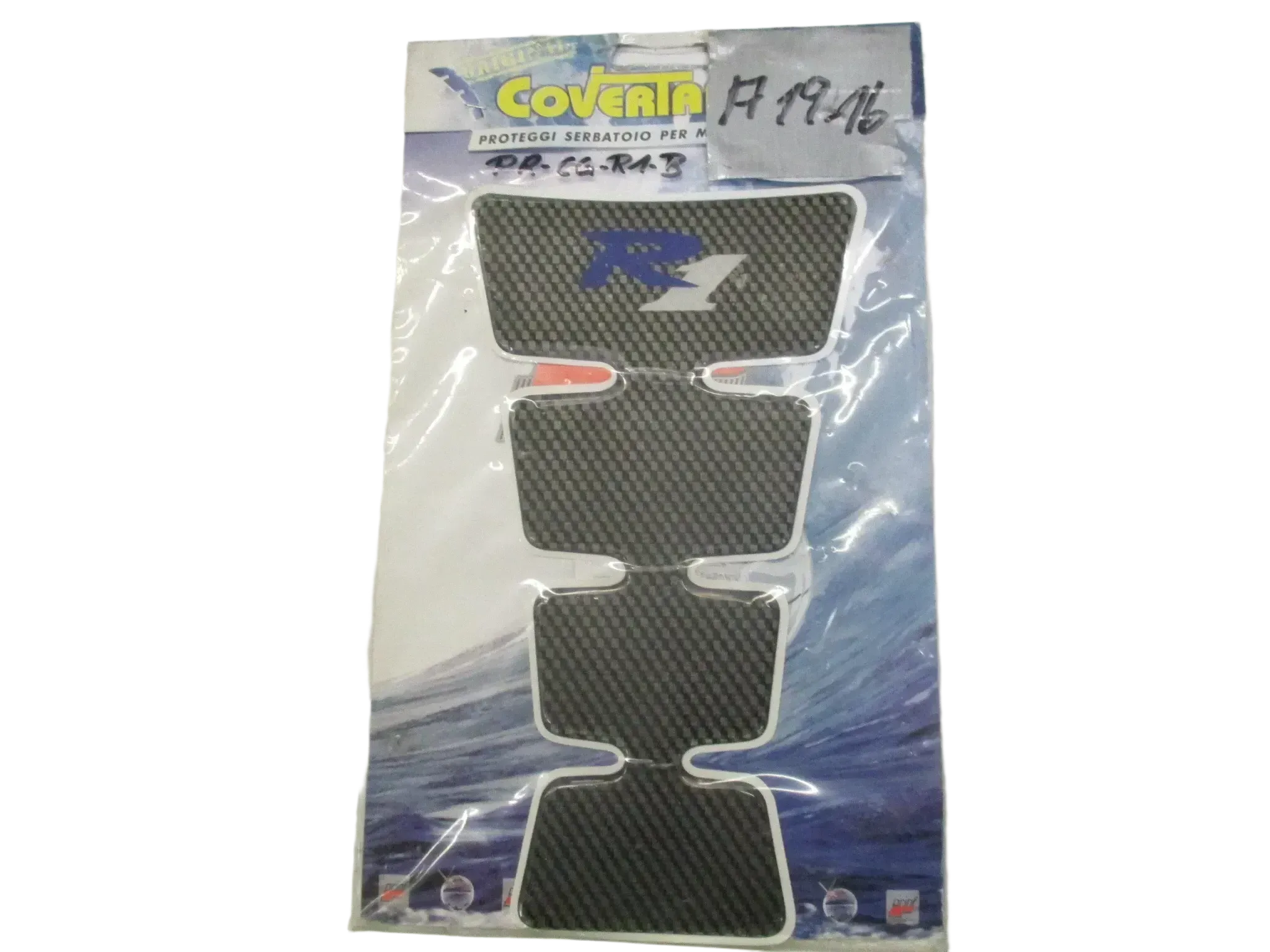 A1916 Yamaha YZF-R1 Dekor Tankpad Tankprotector carbon look - Bild 1