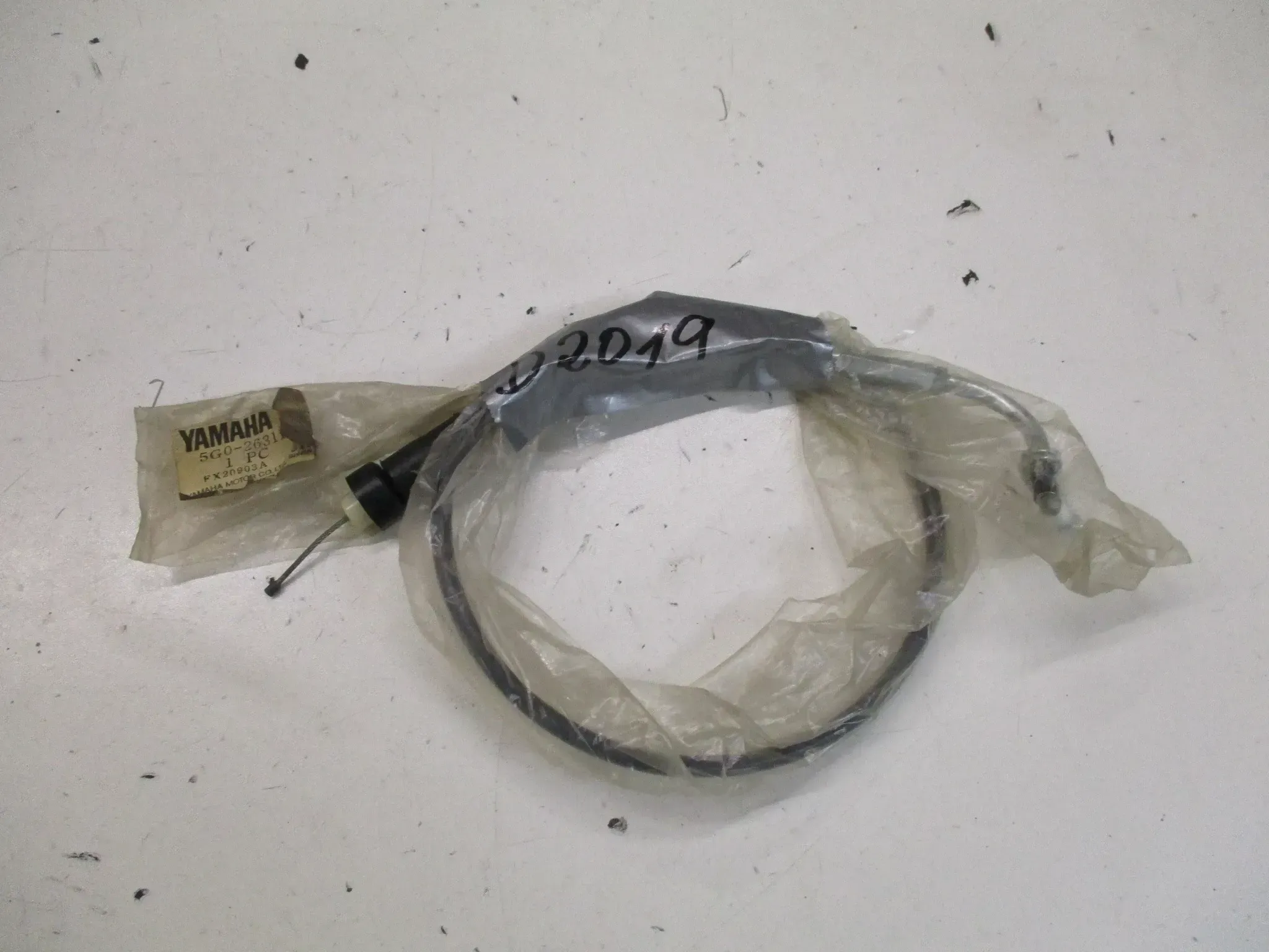 D2019 Yamaha RD 80 MX ET 5G0-26311-00 Gaszug Bowdenzug Gasseil throttle - Bild 1