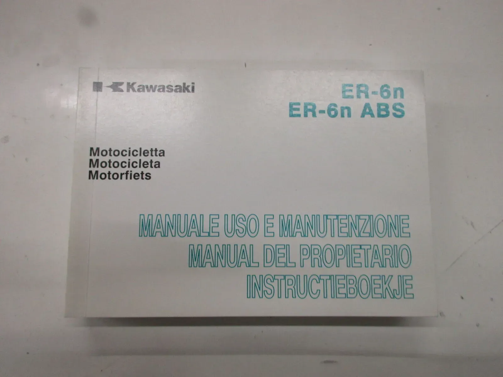 Handbuch manuale Kawasaki ER-6 N ABS uso e manutenzione Instructieboekje 99976-1 - Bild 1