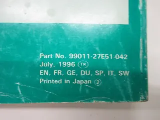 Handbuch Fahrerhandbuch Suzuki GSF 1200 GSF 600 S 99011-27E51-042 Owner´s Manual - Bild 5