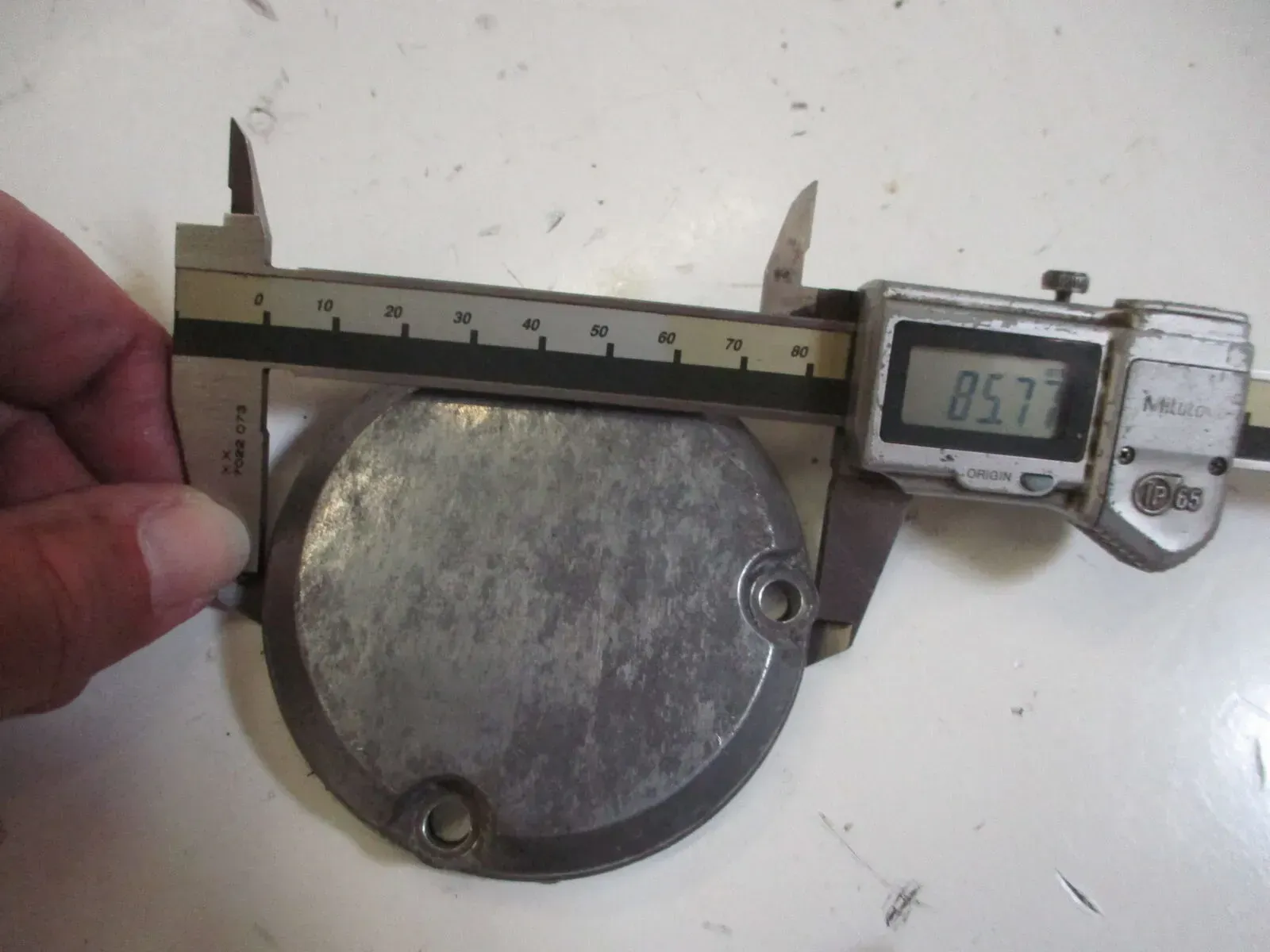6. Honda CBR 1000 F SC21 Motordeckel rechts klein Wartungsdeckel Motor cover - Bild 1