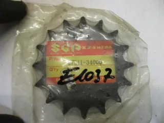 E1037. Suzuki GT 380_750 Ritzel Zahnrad 27511-34000 Motor vorne 16 Z sprocket - Bild 2