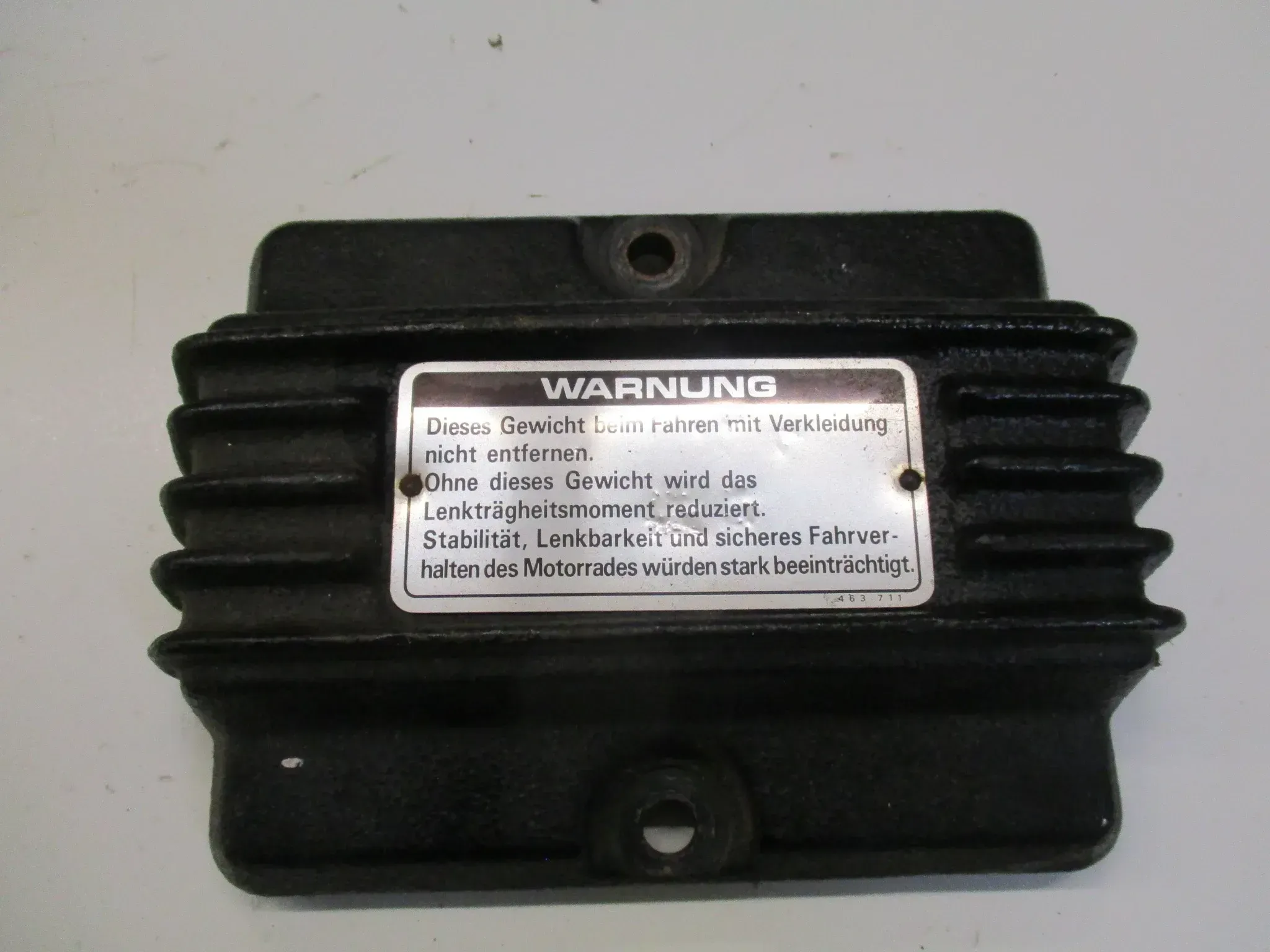 4. Honda Gl 1100 DX Goldwing Lenkkopfgewicht 3 kg Stabilisator - Bild 1