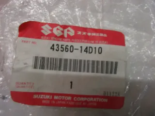 E518. Suzuki DR 350_600 Fußraste vorne links 43560-14D10 Fussraste Fahrerraste - Bild 4