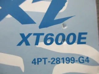 Yamaha XT 600 E ET 4PT-28199-G4 Bedienungsanleitung Bordbuch Fahrer-Handbuch - Bild 4