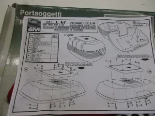 Kofferplatte Adapterplatte X1225 Givi Maxia E 50 Topcase E67 Gepäckplatte - Bild 5
