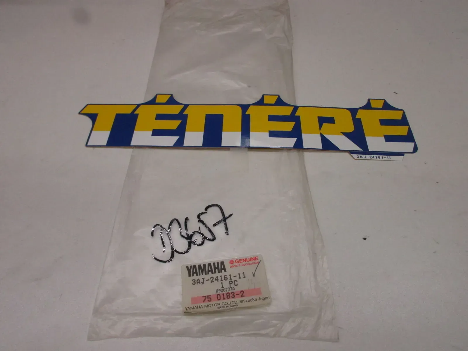 Aufkleber 3AJ-24161-11 D3657. Yamaha XT 600 Z Emblem Tank Logo Verkleidung Dekor - Bild 1