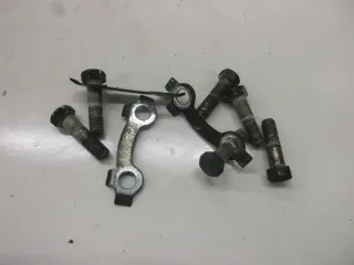 1. Suzuki GT 250 Ram Air Bremsscheibenschrauben M8x35 mm mit Sicherungsbleche Sc - Bild 1