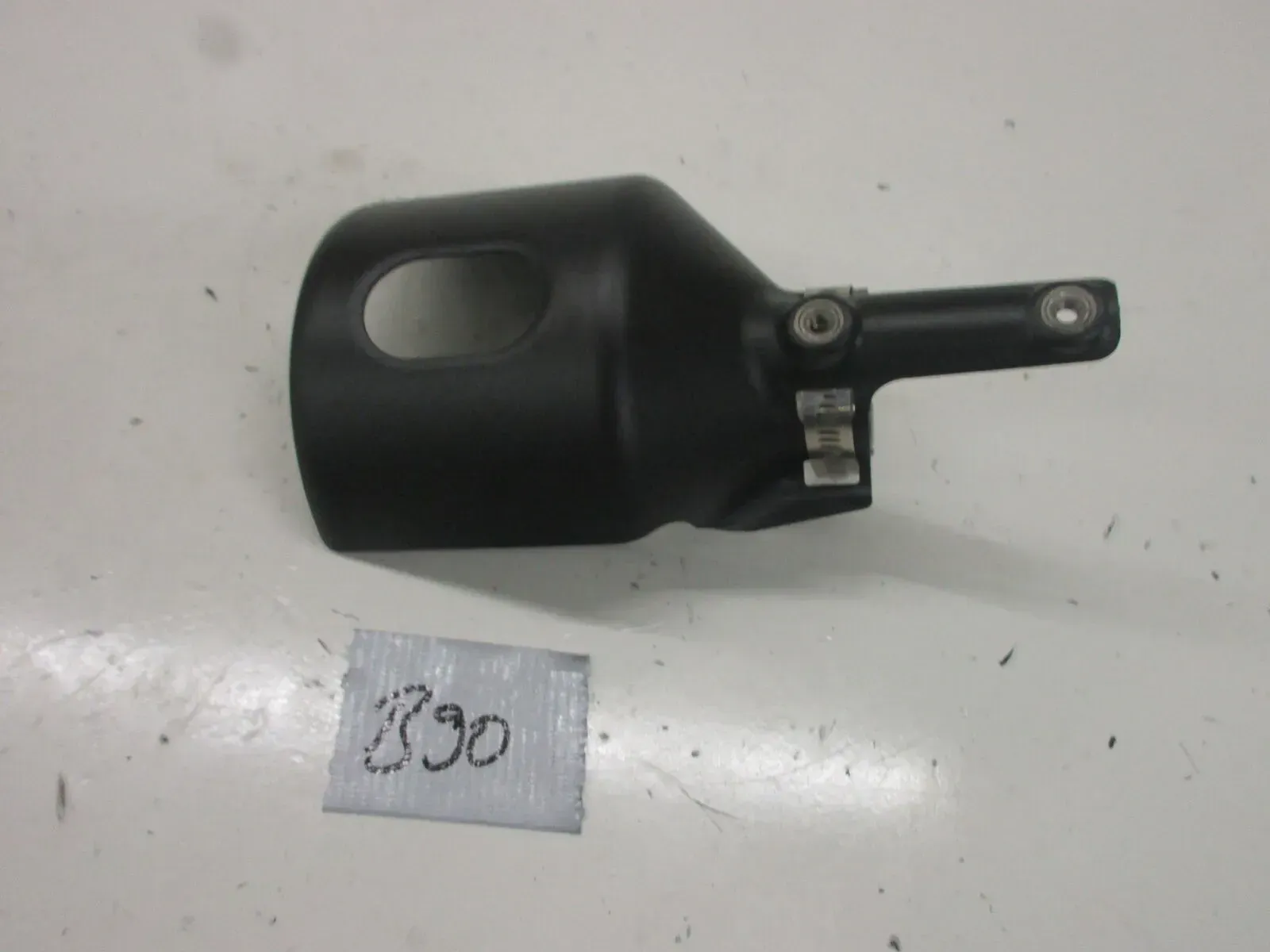 Hitzeschild Auspuff Hitzeschutz Endtopf B90. Harley Davidson Dyna Fat Bob - Bild 1