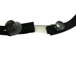 J504 Harley Davidson Fat Boy FLFB FLFBS Lederband 600 mm Sitzbank Verschraubung Lederriemen Fender - Bild 4