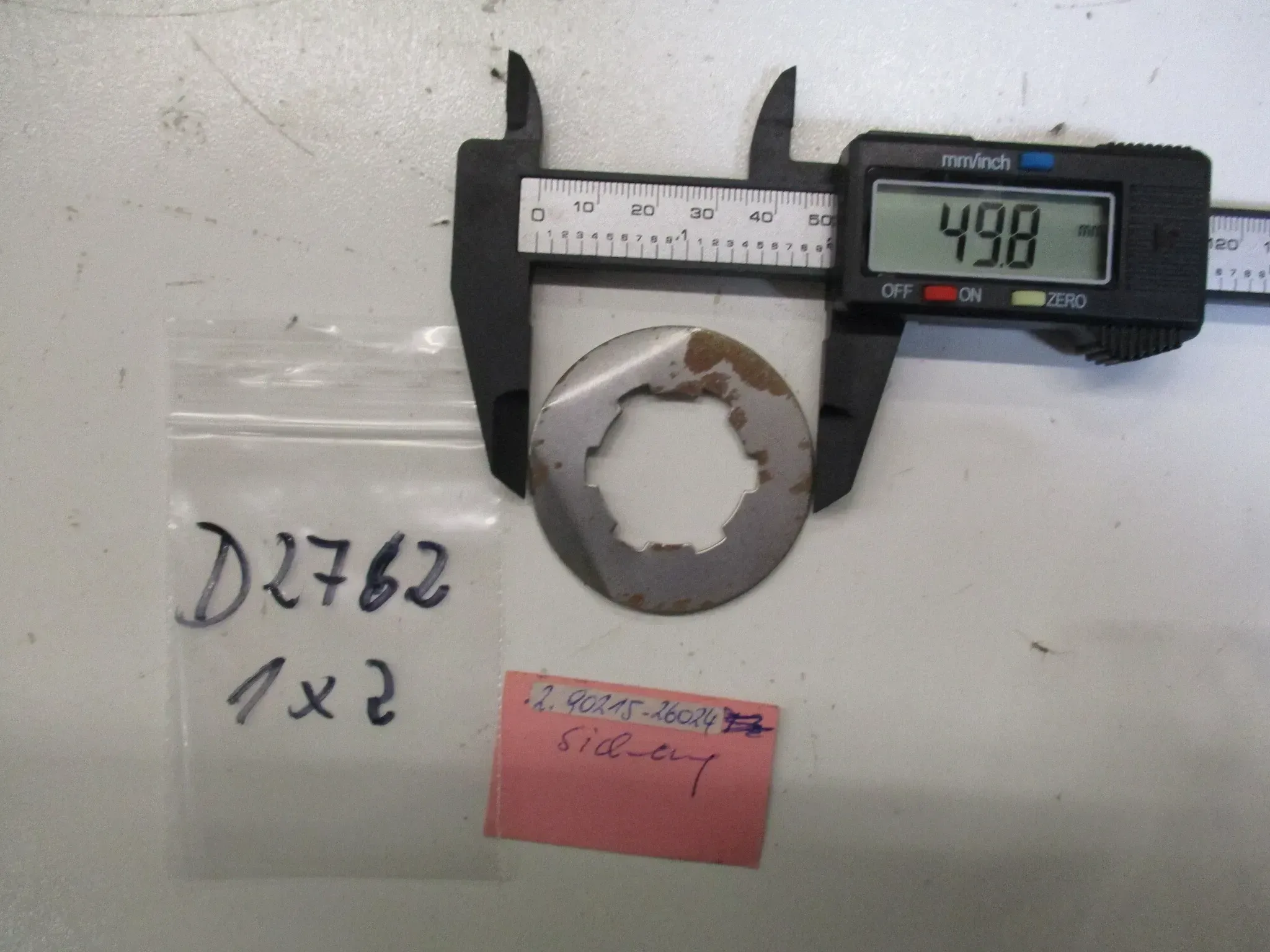 D2762 Blech Yamaha XS 650 ET 90215-26024 Sicherungsblech Ritzel Kettenrad vorne - Bild 1