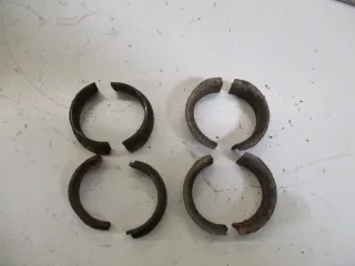 3. Kawasaki ZR-7 S ZR750F Auspuffmonde Halbmonde Auspuff Dichtung Krümmer gasket - Bild 1