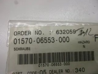 E2112 Suzuki RF 600_900 R Schraube Bolzen 01570-06553 Rahmen M6 x 55 bolt - Bild 4