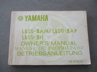Yamaha LB50-II AM/AP/H 1F0-28199-80 Bedienungsanleitung Bordbuch Fahrer-Handbuch - Bild 1