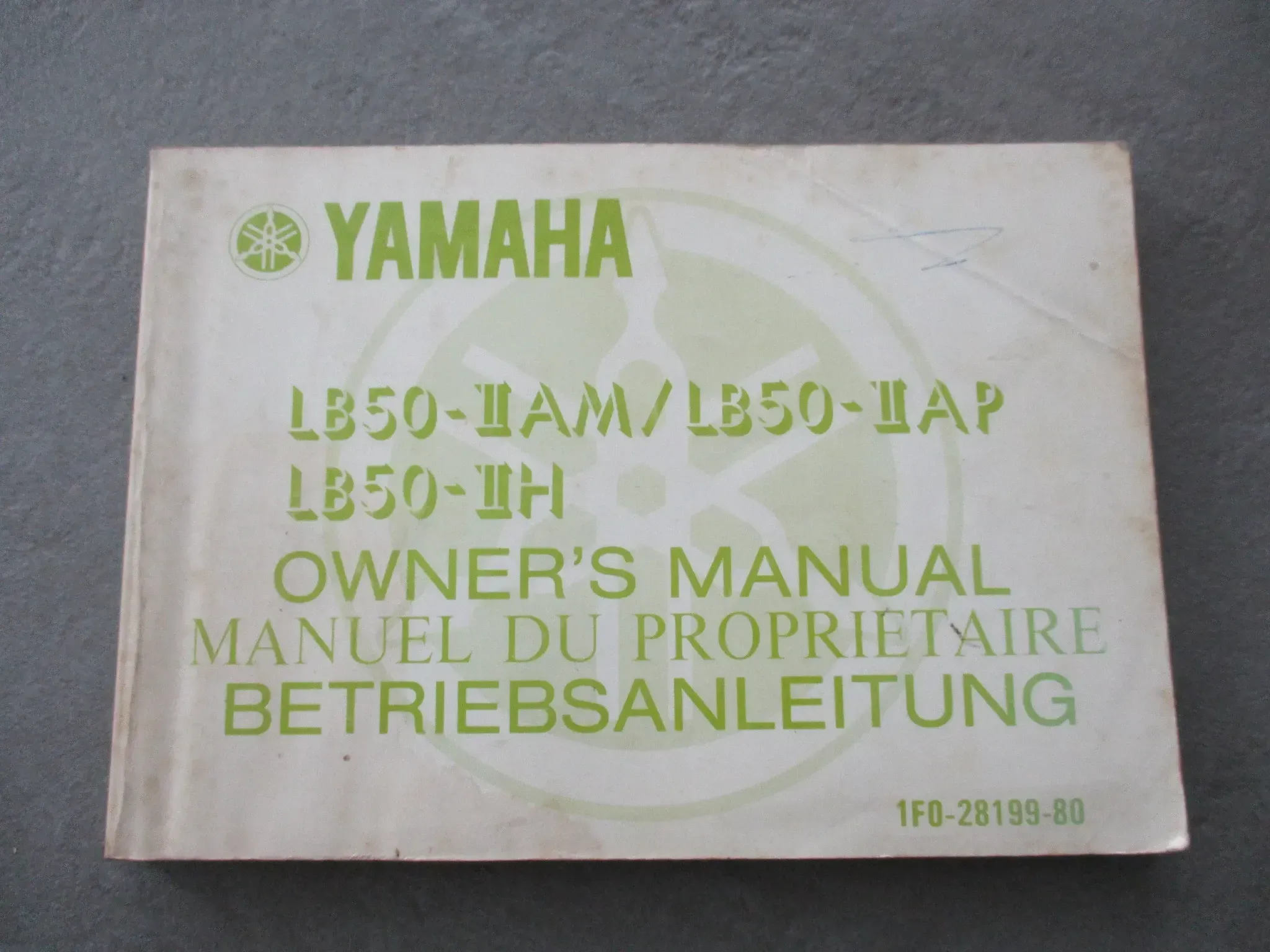 Yamaha LB50-II AM/AP/H 1F0-28199-80 Bedienungsanleitung Bordbuch Fahrer-Handbuch - Bild 1