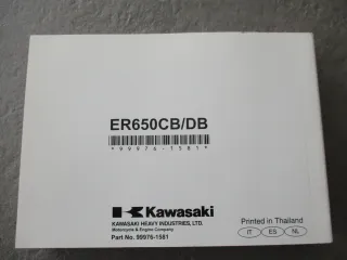 Kawasaki ER-6N ABS ER650CB/DB ET 99976-1581 Manuel del Propietario Benutzerhandbuch - Bild 3