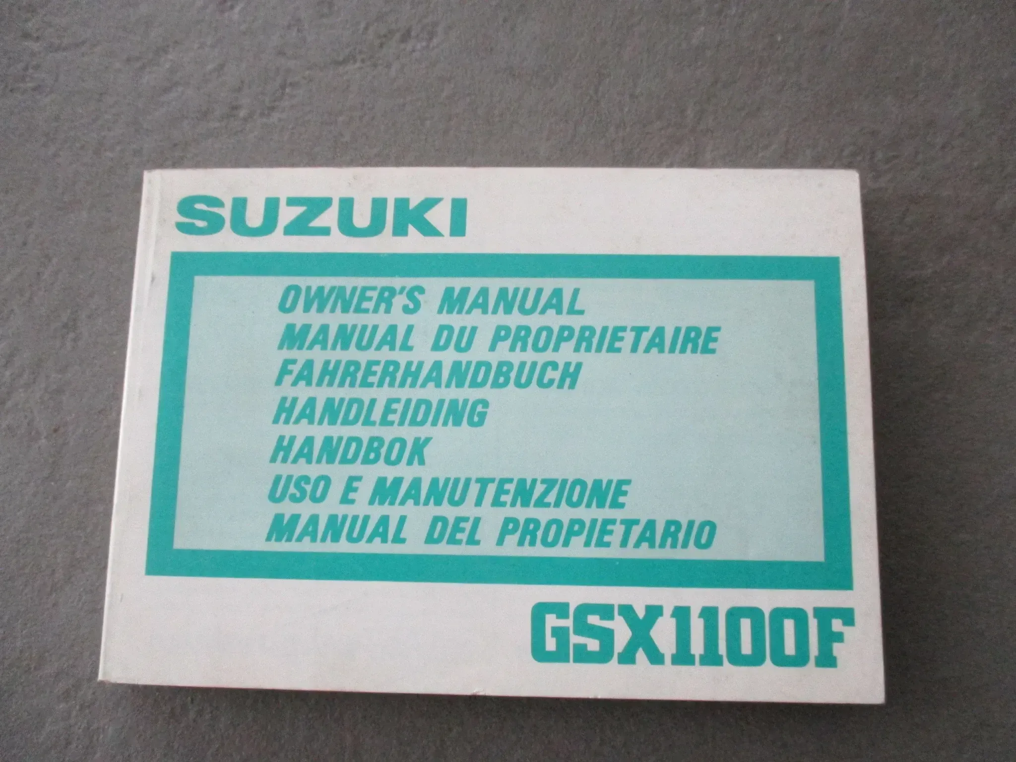 Suzuki GSX 1100 F Bedienungsanleitung Fahrerhandbuch Handbuch Bordbuch - Bild 1