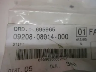 E728. Suzuki SV 1000 S VL 1500 Stift Bolzen 09208-08014 Fußraste Pin Sicherung - Bild 4