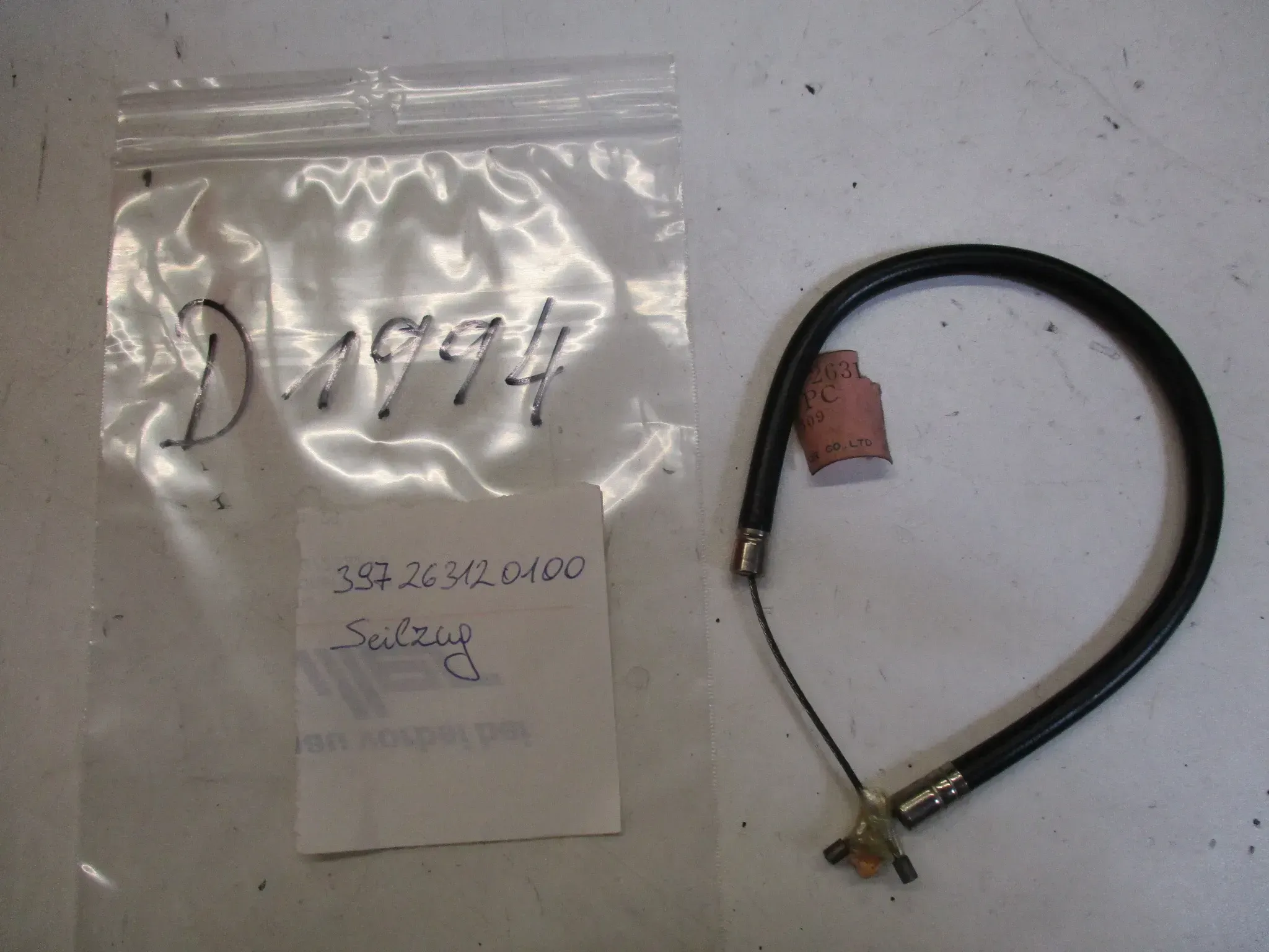 D1994 Yamaha YZ 80 ET 397-26312-00 Gaszug Bowdenzug Gasseil throttle - Bild 1